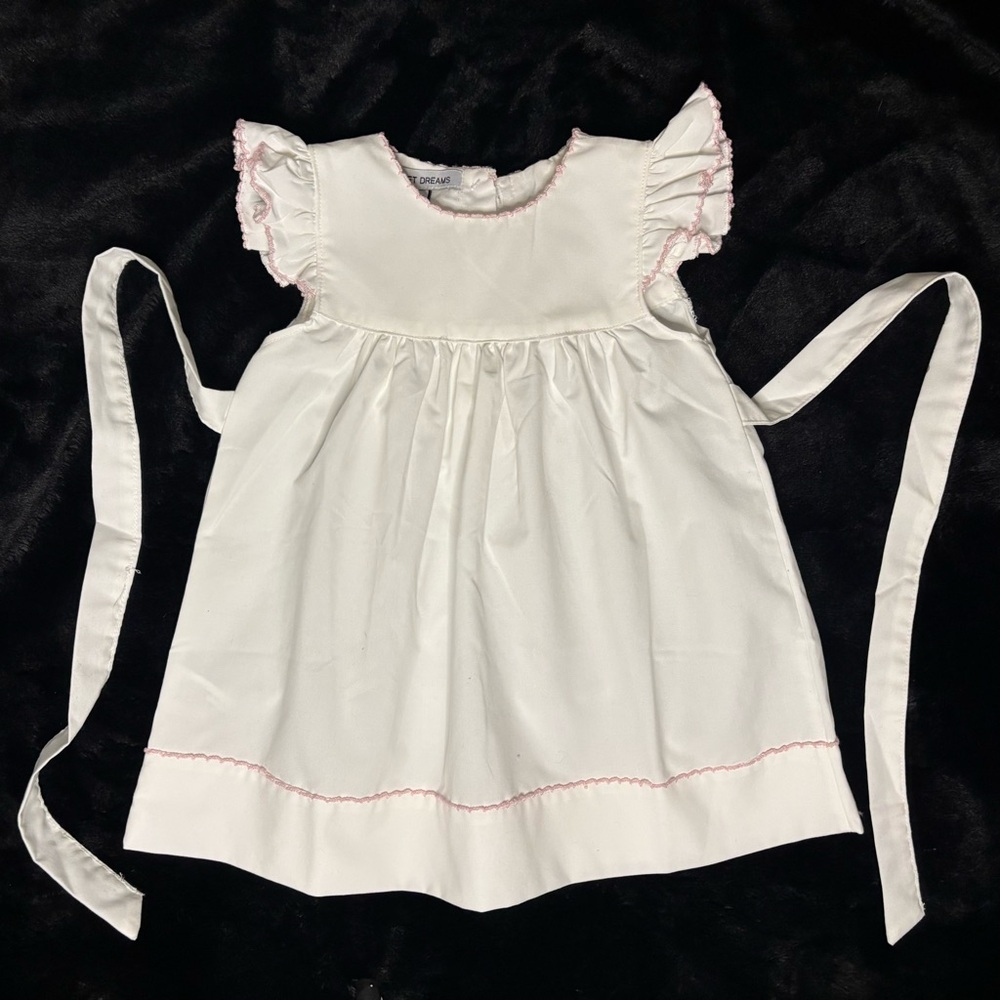 Sweet Dreams white baby girl dress size 18 months